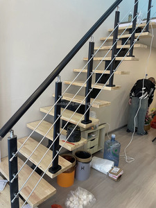 Preço de Fábrica YL METAL para Design de Corrimão de Escada em Vidro, Aço Inoxidável e Madeira - Product Image 5