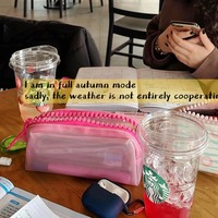 Sac de rangement en PVC transparent pochette à fermeture éclair fichier sac à crayons étui à stylo étanche pour sac de papeterie étudiant