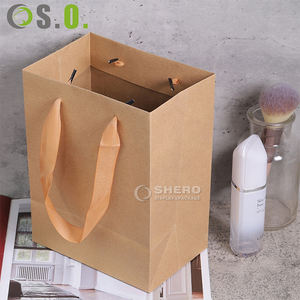 Embalaje Snack Fashion Cookie Drink Craft Gift Compras Bolsas de papel Tamaño grande con logotipo inferior impreso - Product Image 3