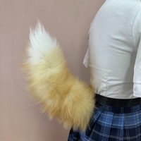 Queue de renard en fourrure pour cosplay, accessoire de déguisement DIY, décoration de taille, style anime japonais mignon, pour femmes adultes