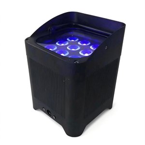Faro LED 9x18w RGBWAUV 6in1 con Controllo WiFi e App, Batteria Integrata, per Matrimoni, Cerimonie Religiose, ecc. - Product Image 4
