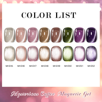 MTSSII Gel UV/LED Soak-Off pour Salon, Outils de Nail Art Féminin, Gel Magnétique Effet Œil de Chat Réfléchissant 10ml, Tendance