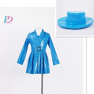 Vestido de baile de material <span class=keywords><strong>P</strong></span> de colores de moda personalizado Jazz y trajes de actuación y escenario modernos para niñas - Product Image 2