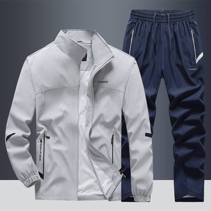 2025 randonnée en plein air vêtements de sport hommes ensembles de course <span class=keywords><strong>Jogging</strong></span> sport veste + pantalon survêtement étudiant basket vêtements d'entraînement - Product Image 4