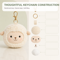 XDT AI Cloud Sheep Peluche suspendue lestée, super douce, rembourrée en coton PP et polyester, 11CM-30CM, unisexe, décoration pour la maison et les fêtes, cadeau