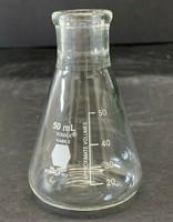 PLC KIMAX Kimble 26500 - 50 mL Erlenmeyer Flask with Stopper Warranty Product