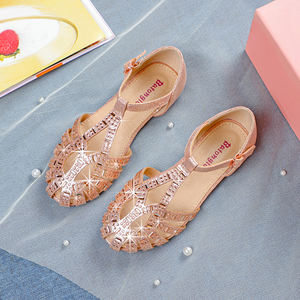 Cina all'ingrosso estate elegante sandali da spiaggia per le donne ragazze <span class=keywords><strong>scarpe</strong></span> basse per bambini Casual con cinturino posteriore piuttosto comodo - Product Image 4