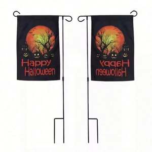 Drapeau de jardin en polyester de haute qualité, personnalisé, imprimé par sublimation double face, écologique, durable, anti-plis, avec design amusant et support métallique - Product Image 2