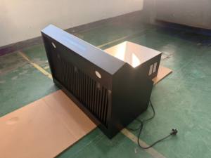 เครื่องดูดควันติดผนังสแตนเลสสีดำขนาด 36 นิ้ว 900CFM พร้อมรีโมทคอนโทรล ไฟ LED 4 ระดับ - Product Image 2