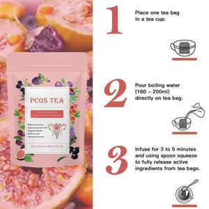 100% di semi di lino a base di erbe biologiche e grembo di fichi nutriente per la salute femminile scatola lavorata appena cruda confezionata senza additivi - Product Image 3