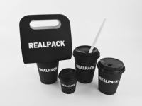 Dapat disesuaikan sekali pakai pola elegan cangkir kertas PE dilaminasi tunggal 3/4/5/6/7/8/9/10/12/16/20/22oz kapasitas Logo kustom