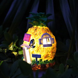 Nhự<span class=keywords><strong>a</strong></span> Không Thấm Nước Dứ<span class=keywords><strong>a</strong></span> Nhà Cổ Tích Vườn Bức Tượng LED Nguồn Ánh Sáng Trang Trí Đèn Cho Nhà Cảnh Quan - Product Image 2