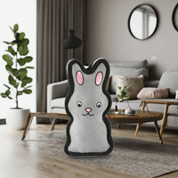 Jouet couineur pour lapin en tissu Oxford résistant pour animaux de compagnie, jouet indestructible pour chien, jouet durable avec couineur, coutures doubles