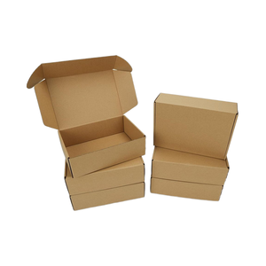 Pharege 6-Gói Vừa Các Tông Hộp Quà Tặng 10x7x3 Inch Màu Nâu <span class=keywords><strong>Tab</strong></span> Khóa Tuck Top Bưu Phẩm Gói Doanh Nghiệp Nhỏ Tái Chế Vật Liệu - Product Image 1