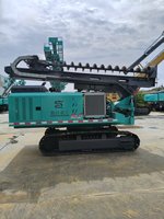 Plateforme de forage solaire sur rail : dotée d'une propulsion tout-terrain et d'une rotation à couple élevé pour les travaux de fondation photovoltaïque.