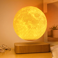 Lampe lunaire à lévitation magnétique HCNT, impression 3D, lampe lunaire flottante pour cadeaux