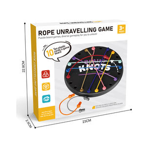 Jeu de société éducatif <span class=keywords><strong>Tik</strong></span> <span class=keywords><strong>Tok</strong></span> 2025 Défi de dénouer la corde Entraînement logique Décryptage Jouet de fête Jeu de société familial Jouets pour le cerveau pour enfants - Product Image 6