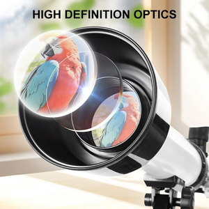 Télescope astronomique pour enfants, télescope astronomique portable en plastique, jouet télescope réfracteur avec trépied - Product Image 3