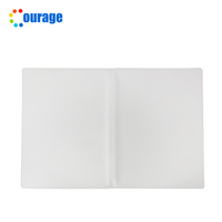 Journal en cuir de bonne qualité A4 pleine impression blanc Sublimation Carnet vierge