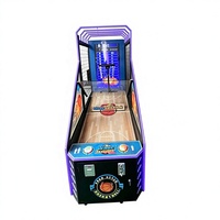 Machine de jeu d'arcade de basket-ball en plastique QSL Amusement Street, machine de tir à monnayeur avec son réaliste et lumières clignotantes