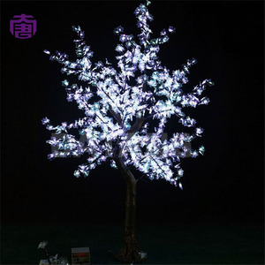 Arbre lumineux LED rose en fleurs de cerisier pour l'extérieur, idéal pour les centres commerciaux, parcs à thème, hôtels, places publiques et projets de paysagisme décoratif - Product Image 2