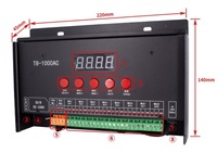 Controlador LED Inteligente Inalámbrico T8-1000AC de 4 Canales y 8192 Puntos con Efectos Integrados y Carcasa de Aluminio