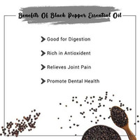Huile de poivre noir personnalisée en usine, épice en vrac, huile essentielle de poivre noir pressée à froid pour les soins des cheveux et de la peau, aromathérapie