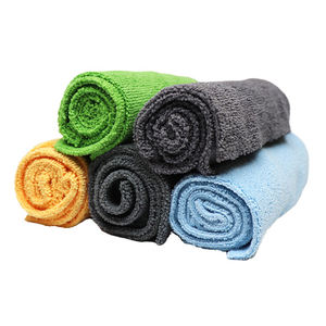 Chiffon en microfibre 40x40 cm absorbant sans bord pour le lavage de voiture et la cuisine - Product Image 3