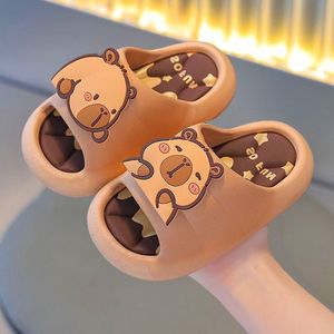Capybara sandal musim panas untuk balita & anak uniseks, sepatu kamar mandi dalam ruangan antiselip bahan PVC untuk balita dan anak-anak - Product Image 2