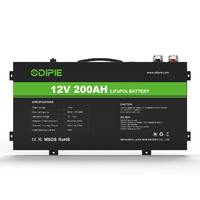 Batterie au lithium LiFePO4 ultra-mince OEM d'usine 12,8 V 12 V 200 Ah 230 Ah pour Toyota Land Cruiser Nissan Patrol Off Road Camper