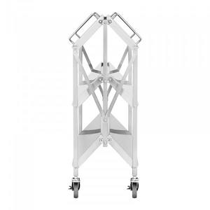 Chariot de <span class=keywords><strong>service</strong></span> pliable à 3 couches Chariot de cuisine <span class=keywords><strong>commercial</strong></span> en plastique Économisez de l'espace de stockage - Product Image 6