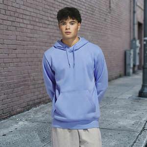 Mens Pullover Sweatshirt Custom Printed Embroidered Pocket Regular Fit Solid Color Autumn Casual Crew Neck Top Wear - Product Image 2
