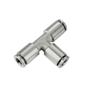 Camozzi Raccord enfichable en métal Té de branche mâle avec joint torique en laiton entaillé pour le milieu de travail de l'<span class=keywords><strong>air</strong></span> dans les magasins d'impression de restaurants - Product Image 5