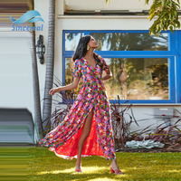 Robes maxi à étages Sweet Soul Monaco sur mesure en gros 2026, élégantes, décontractées, sexy, robes ouvertes