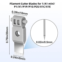 Coupe-filament d'imprimante 3D, pièce de rechange pour Bambu Lab X1 X1C X1E P1P P1S A1 A1 Mini, outil de coupe de filament