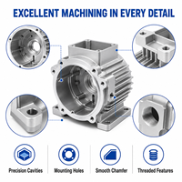 Boîtier de moteur en aluminium CNC de précision sur mesure pour équipement d'automatisation, contrôle de mouvement et machines industrielles
