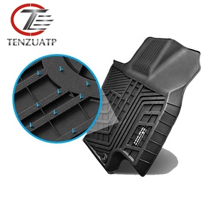 Tapis de sol de voiture en TPE noir avec 5 sièges, haute qualité, pour <span class=keywords><strong>Hyundai</strong></span> <span class=keywords><strong>Santa</strong></span> <span class=keywords><strong>Fe</strong></span>, 2019, 2020, 2021, 2022, livraison gratuite - Product Image 2