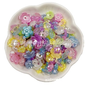 Aomiao's Mystery Abs Pearlescent Resin Mini Camellia Loose <b>Beads</b> For Diy Jewelry Phone Case Accessories - Product Image 5
