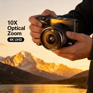 Caméra 4K Ultra HD avec zoom optique 10x, 64MP, WiFi, mise au point automatique, caméscope numérique portable, enregistreur de vlog pour YouTube, caméra vidéo - Product Image 5