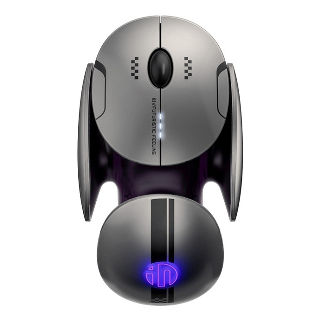 Newest Design 2400DPI Inphic X2 Wireless Mouse Tri-Mode Silent Rechargeable Office Gaming Laptop Mouse