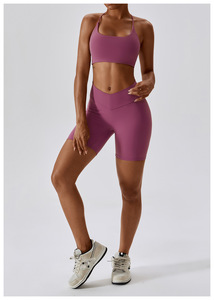 Nuovi Leggings estivi da donna con cinturino sportivo con cinturino sottile Set da Fitness da palestra da donna - Product Image 4