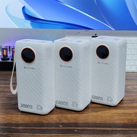 Power Bank BAVIN PC1157S de 30000/40000/50000 mAh con Cable y LED, Carga Rápida Portátil de Gran Capacidad, Logo Personalizado y Precio de Fábrica al Por Mayor