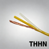 Cable THHN THWN de 10, 12 y 14 AWG, conductor de cobre trenzado, aislamiento de PVC y revestimiento de nailon, cable eléctrico
