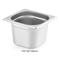 Liyunda 1/6 Europäische Gastronorm GN-Behälter aus Edelstahl 201/304, OEM-Dicke, GN-Behälter für Speisewärmer in Gewerbebetrieben