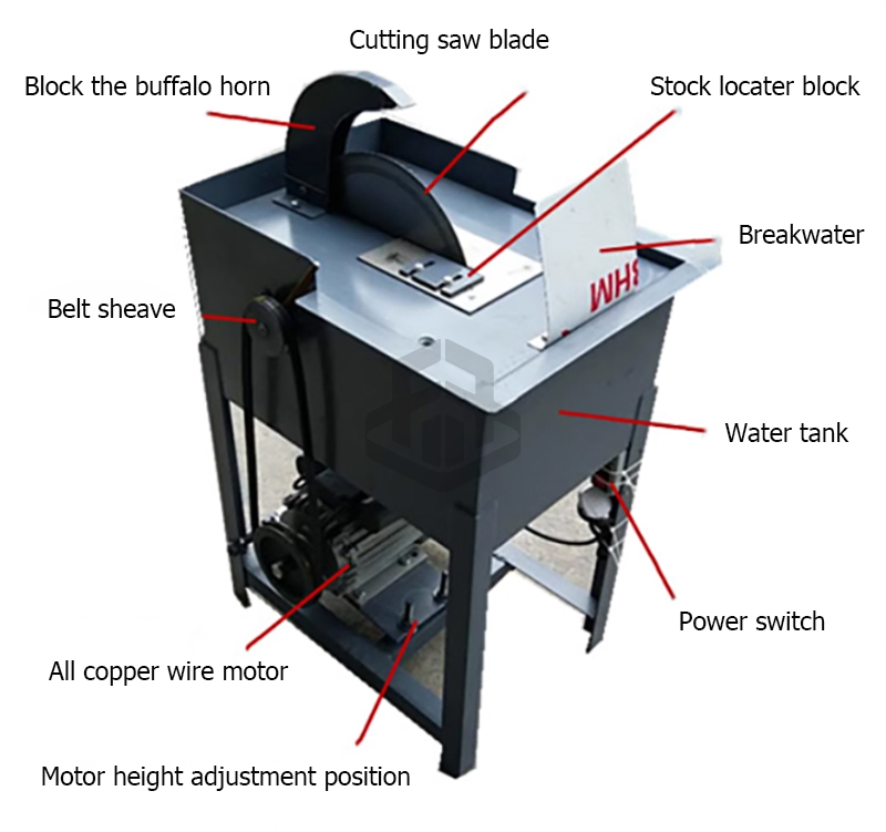 gemstone cutting machine with water