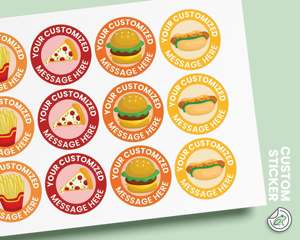 Custom-printed round <b>roll</b> labels: food-grade, waterproof, self-adhesive stickers for <b>bubble</b> tea and coffee cup packaging - Product Image 2