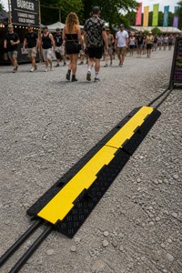 Gaine de câble en caoutchouc vulcanisé recyclé à 2 canaux avec couvercle, résistante aux hautes températures et robuste - Product Image 4