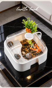 Copertura per acquario anti-fuga per <span class=keywords><strong>tartarughe</strong></span>, piattaforma a doppio uso <span class=keywords><strong>acqua</strong></span>-terra con luce per acquario inclusa, per allevamento <span class=keywords><strong>tartarughe</strong></span> in soggiorno - Product Image 6