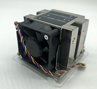 Refroidisseur de processeur 2U Server/base en aluminium + 2 caloducs en cuivre