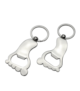 Destapador de Botellas de Cerveza Personalizado para Regalo Empresarial, en Forma de Pie, de Aleación de Zinc, Llavero Ligero de Lujo, Sin Stock - Product Image 5